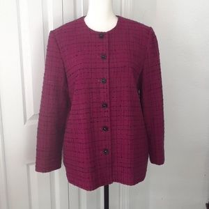 Alfred Dunner Red/Black Jacket